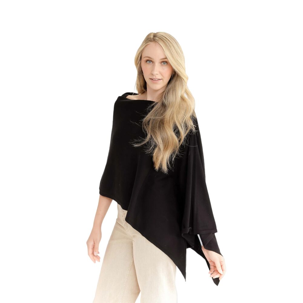 5465 By Alashan Lightweight & Super Soft Cashmere Blend Poncho- Great Gift